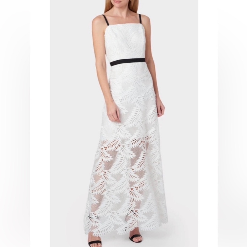 Milly Leighton Tropical Palm Lace Dress
